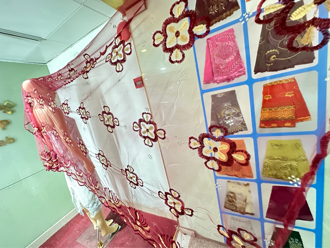 En promotion : Nouveauté 2026 – Voile africain brodé pour femmes musulmanes, style Dubaï, châle islamique en voile