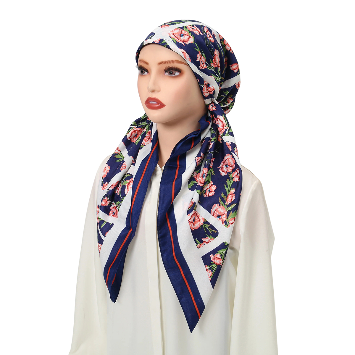 Nouveau Foulard Pré-noué Imprimé 2026 pour Femme Musulmane, Turban Chimiothérapie, Couvre-chef pour Perte de Cheveux, Bandana Extensible