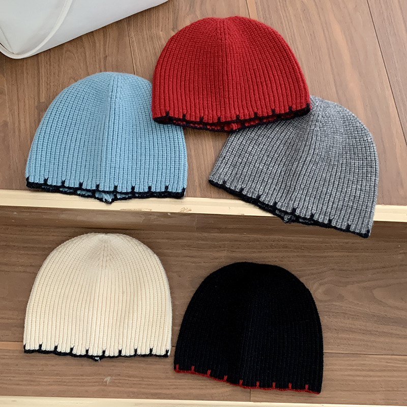 Bonnet baggy pour femme, bonnet solide, garder au chaud, hiver