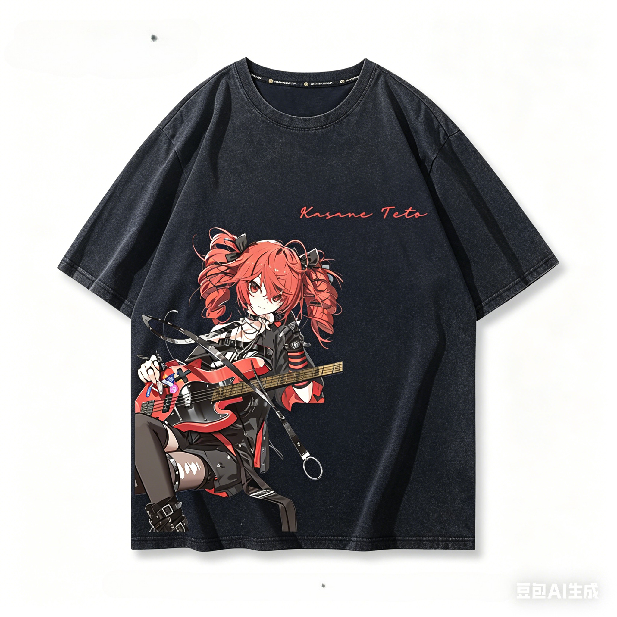 T-shirt délavé Kasane Teto, vêtements de style original, nouveau modèle, T-shirt Anime, vêtements toute l'année, grande taille, unisexe, streetwear, tendance