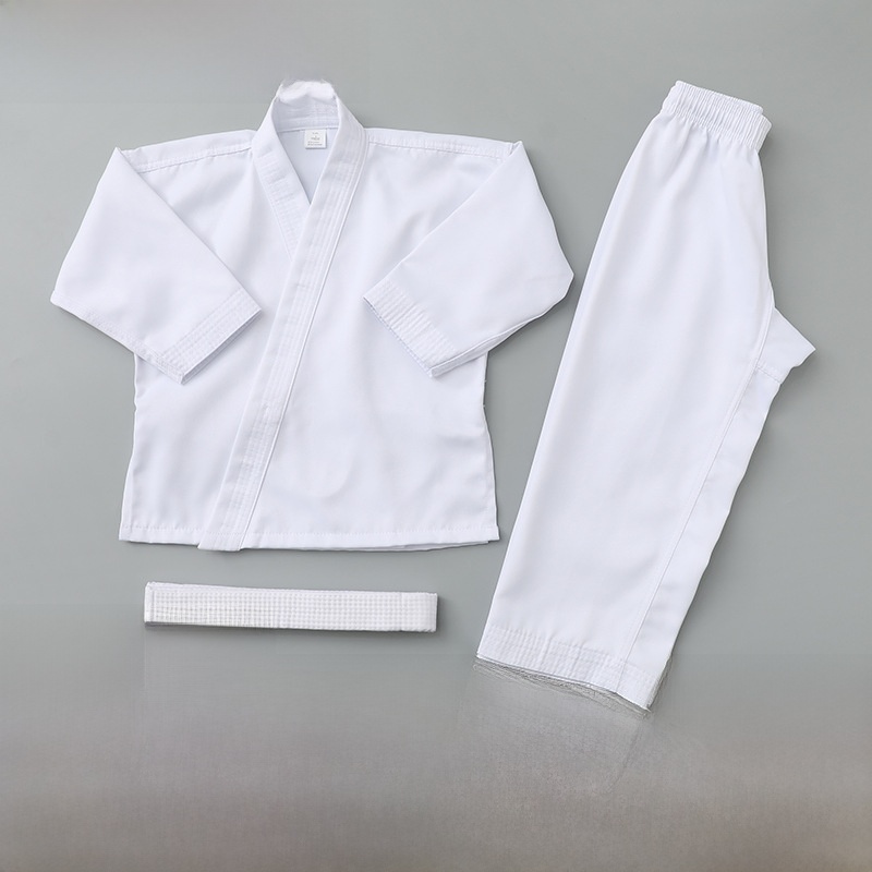 Uniforme d'arts martiaux pour adultes en coton et polyester, absorbant et respirant, vêtements d'entraînement spéciaux pour le karaté et autres sports
