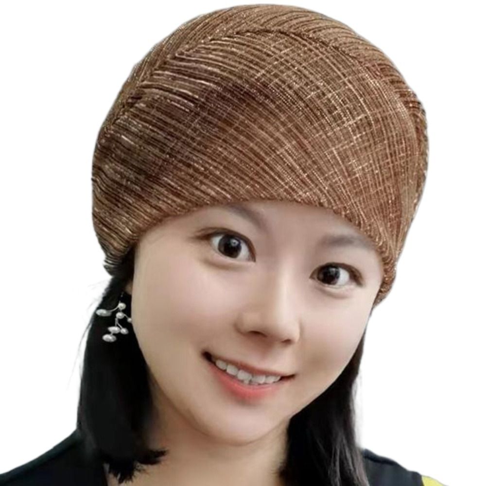Chapeaux turban en dentelle pour femmes, écharpe de sauna musulmane, enveloppes de tête, casquettes, bonnet féminin, bonnet de couverture de cheveux, 03