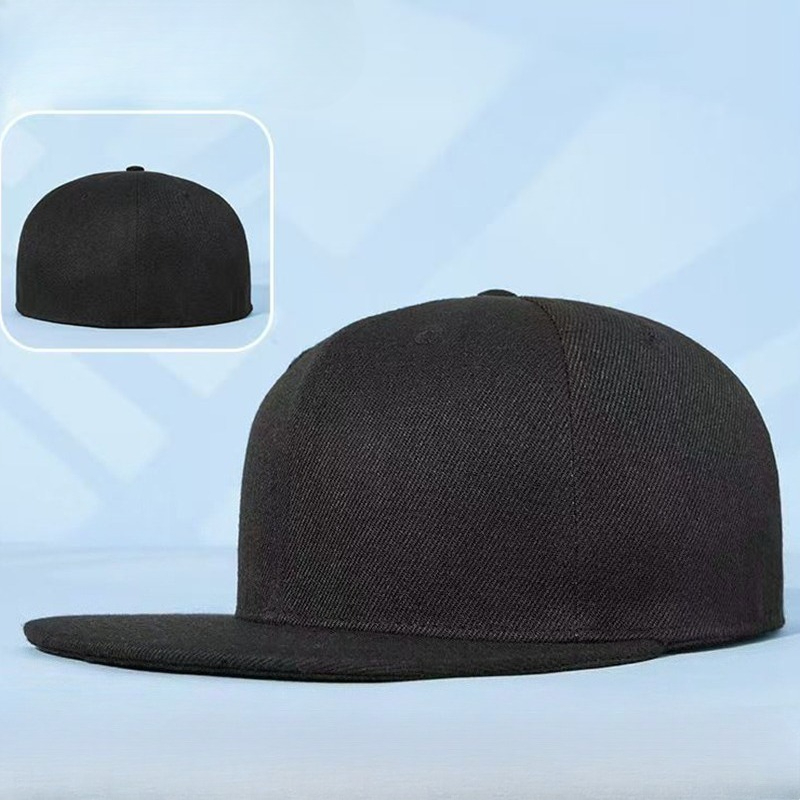 Casquette de baseball ajustée grande taille pour femme, casquette de skateboard à dos fermé, casquette snapback hip-hop pour homme, casquette de football 60cm 62cm 64cm