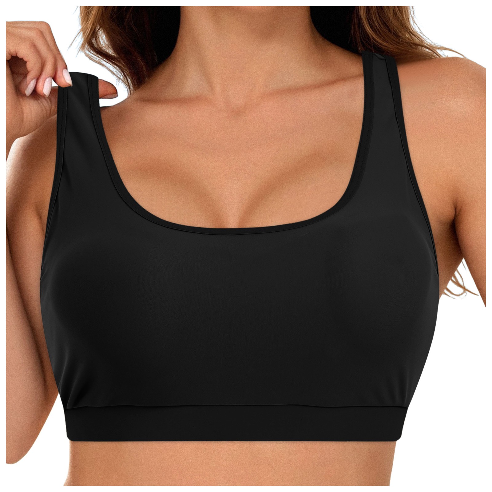 Femmes maillot de bain hauts maillot de bain d'été sport Bikinis hauts Fitness Raceback soutien-gorge maillot de bain pour femmes croix conseil maillot de bain 2025