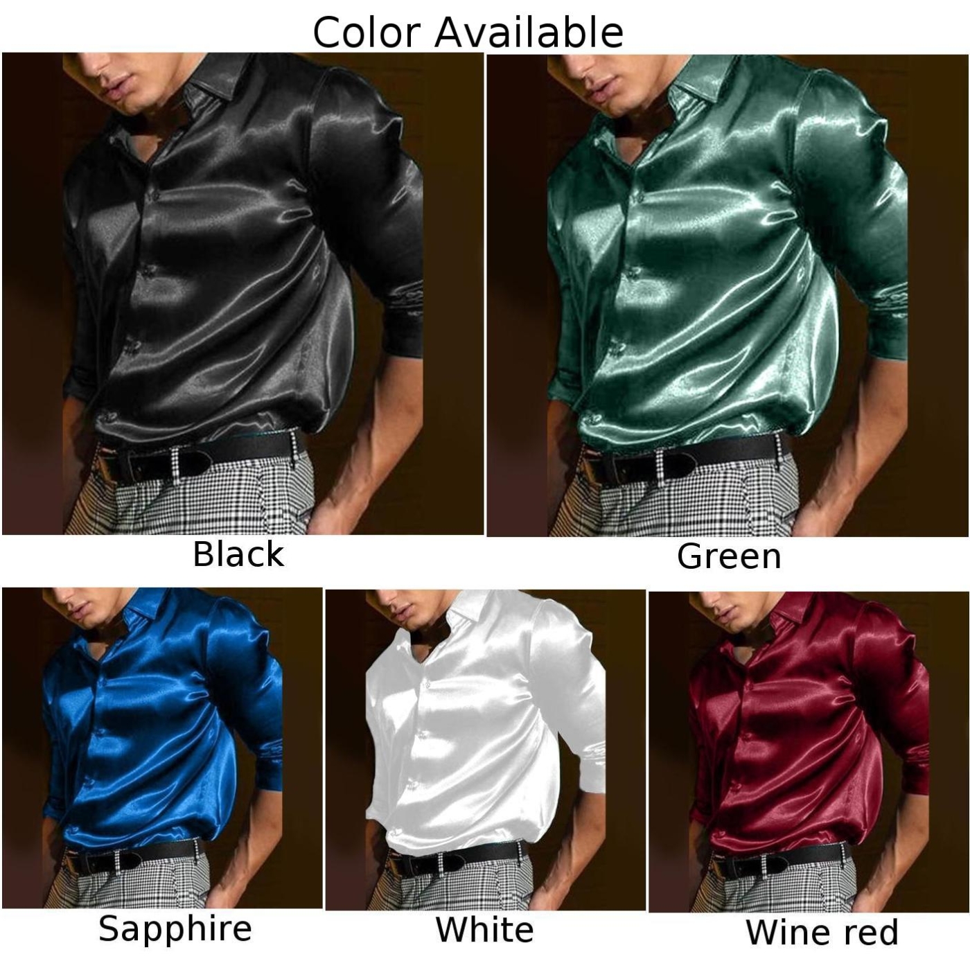 Chemise en Satin à Manches sulfpour Homme, Simple Boutonnage, ixde Mariage, Business, Mode Automne