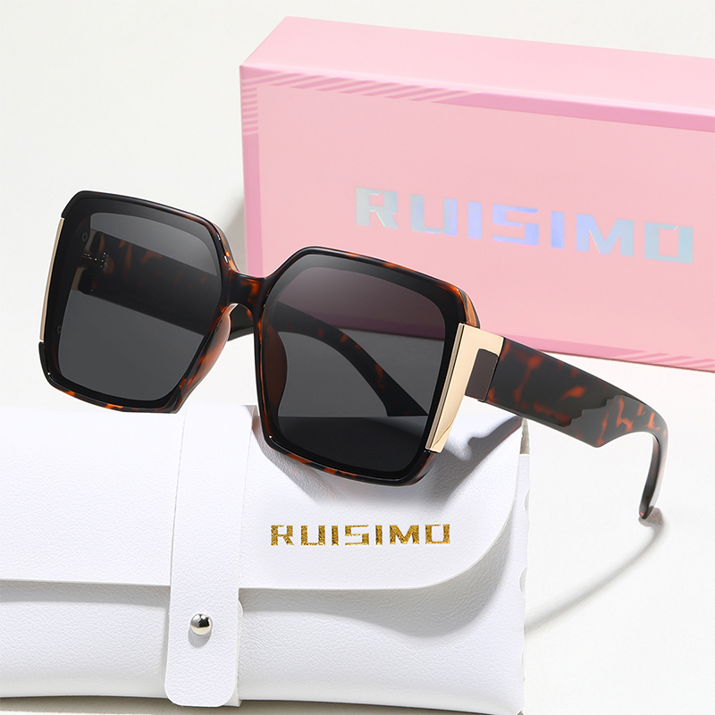 RUISIMO carré dégradé lunettes de soleil femmes hommes Vintage marque de mode lunettes de soleil réelry fête voyage mâle femme lunettes UV400
