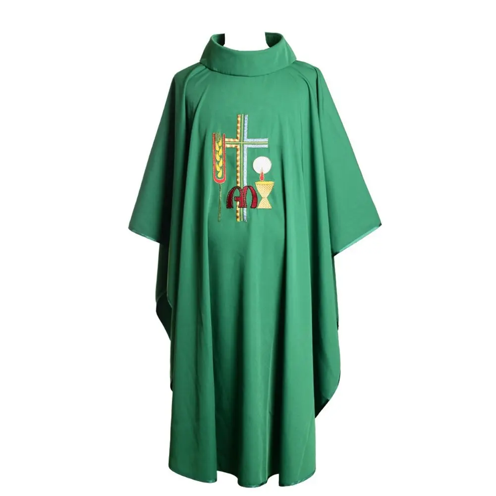 Halloween Cosplay prêtre vestimentaires chrétien Style européen Polyester adulte catholique religieux archbishop vêtements clergé Robe