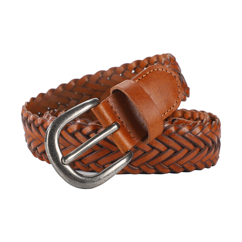 Ceinture kie tissée pour femme, rétro, minimaliste, boucle à aiguille, ceinture d'étudiant décontractée et polyvalente, jeans, à la mode