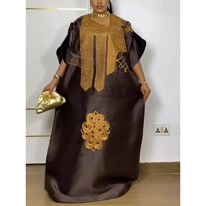 Robes africaines pour femmes, vêtements traditionnels africains Dashiki Ankara, Robe brodée Abayas, Kaftan musulman, Robe Maxi longue