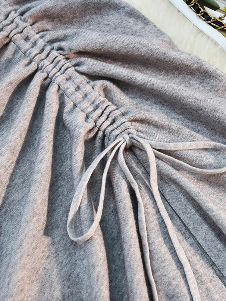 Jupe A-Line polyvalente taille haute pour femme, demi-jupe décontractée, mode coréenne, proximité irrégulière