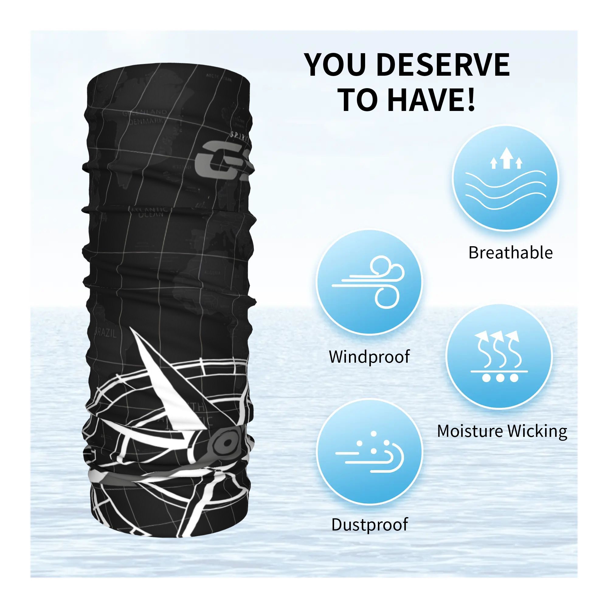 Guêtre de cou Bandana GS personnalisée, pour randonnée, course à pied, écharpe enveloppante pour femmes et hommes, bandeau d'aventure pour moto, plus chaud