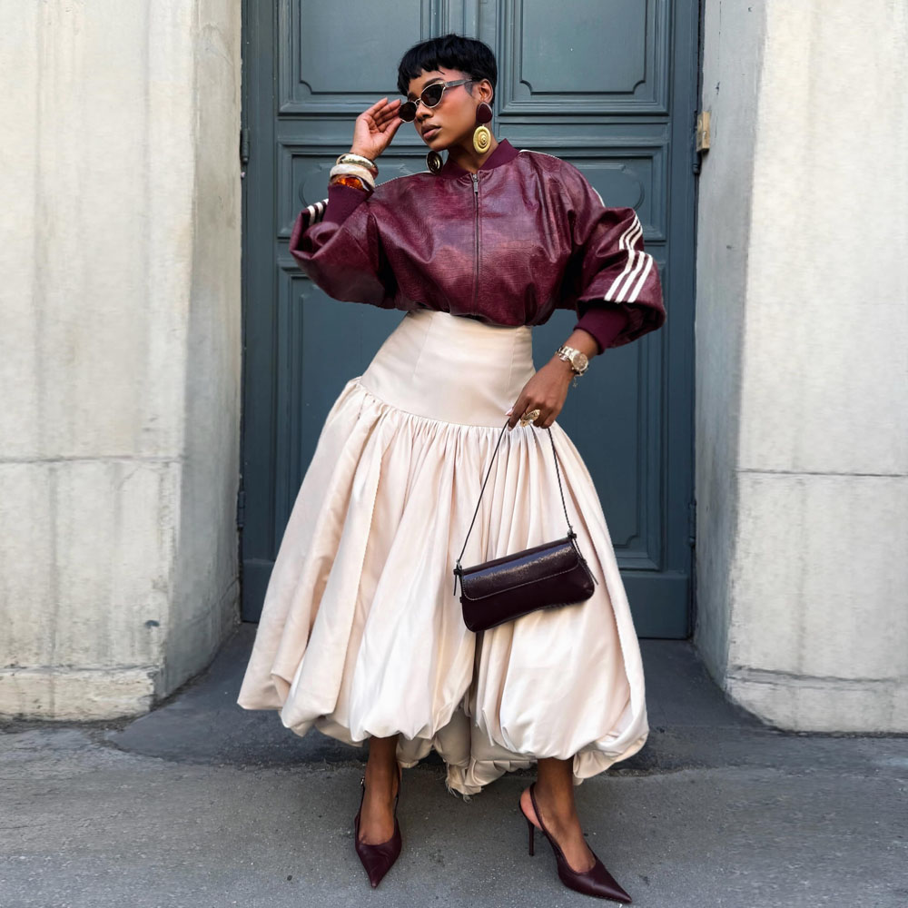 Jupes longues asymétriques beiges tendance, faites à la main, longueur cheville, pour femmes africaines, plusieurs couleurs disponibles