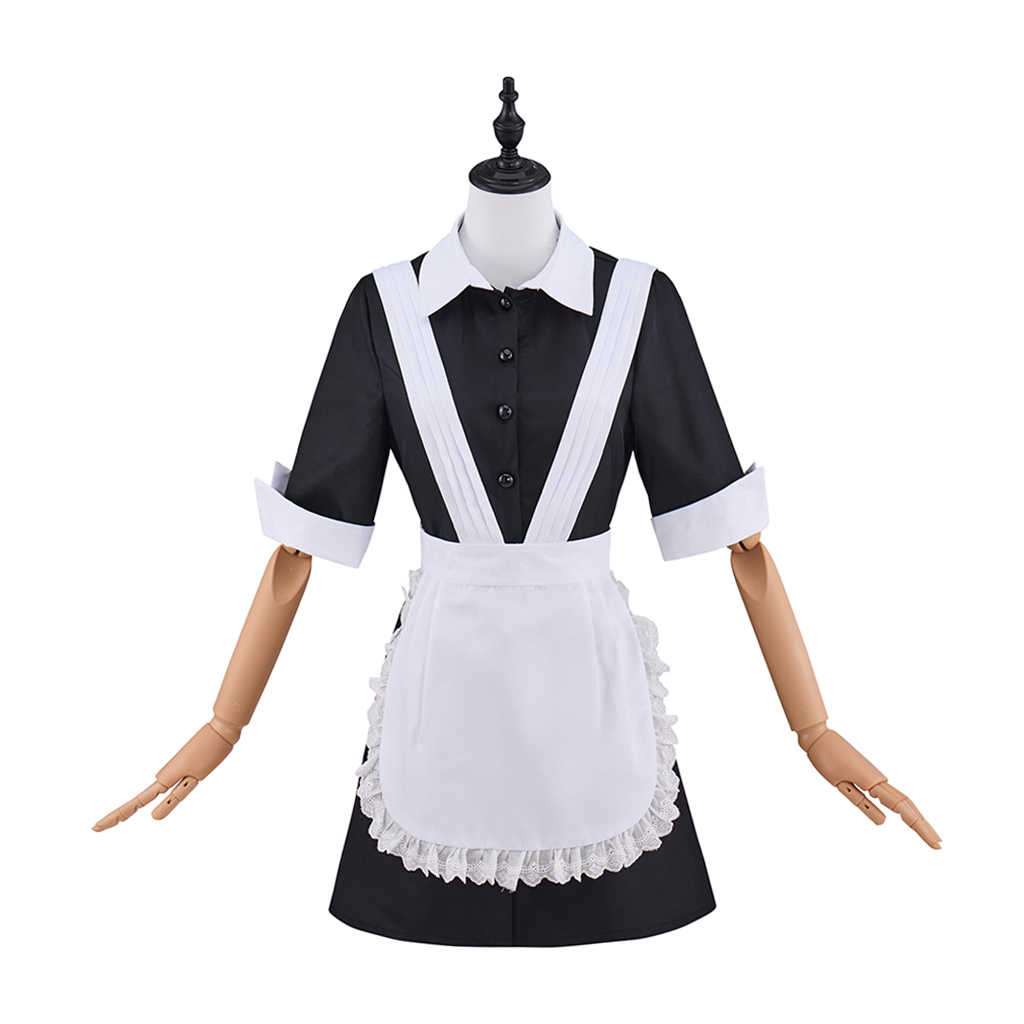 Rocky Horror Picture Show Magenta Cosplay Costume femme de chambre robe noire avec tablier Halloween fête déguisement serveuse Costume tenue