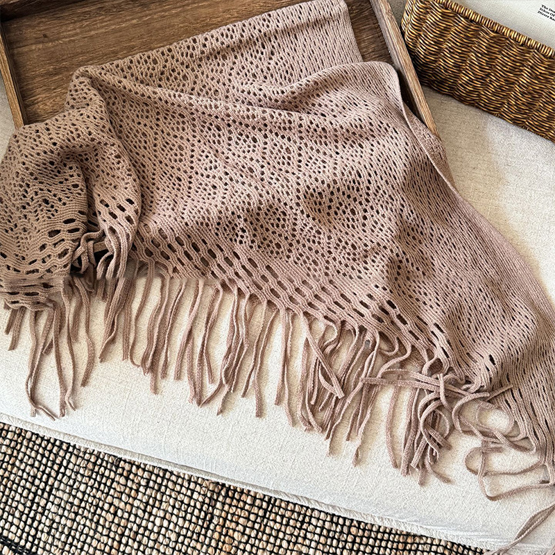 Bandana triangulaire style Wasteland, châle bohème à franges, écharpe pour la tête, le cou, la hanche, multi-usage, accessoire de mode audacieux