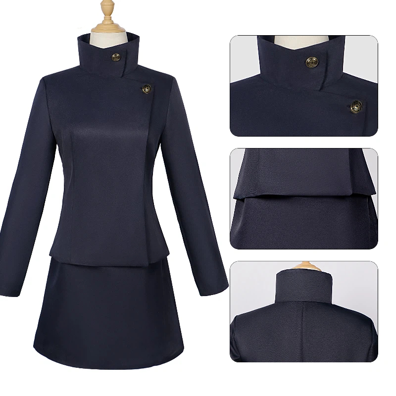 Costume de cosplay Anime Jujutsu Kaisen Ieiri Shōko, vêtements de jeu de rôle d'Halloween, robes Ieiri Shōko, jupe d'uniforme scolaire
