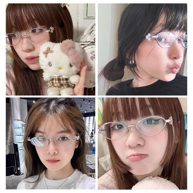 Lunettes de Style à la mode pour femmes, forme ovale, blocage de la lumière bleue, monture pour femmes, verre populaire et élégant pour filles