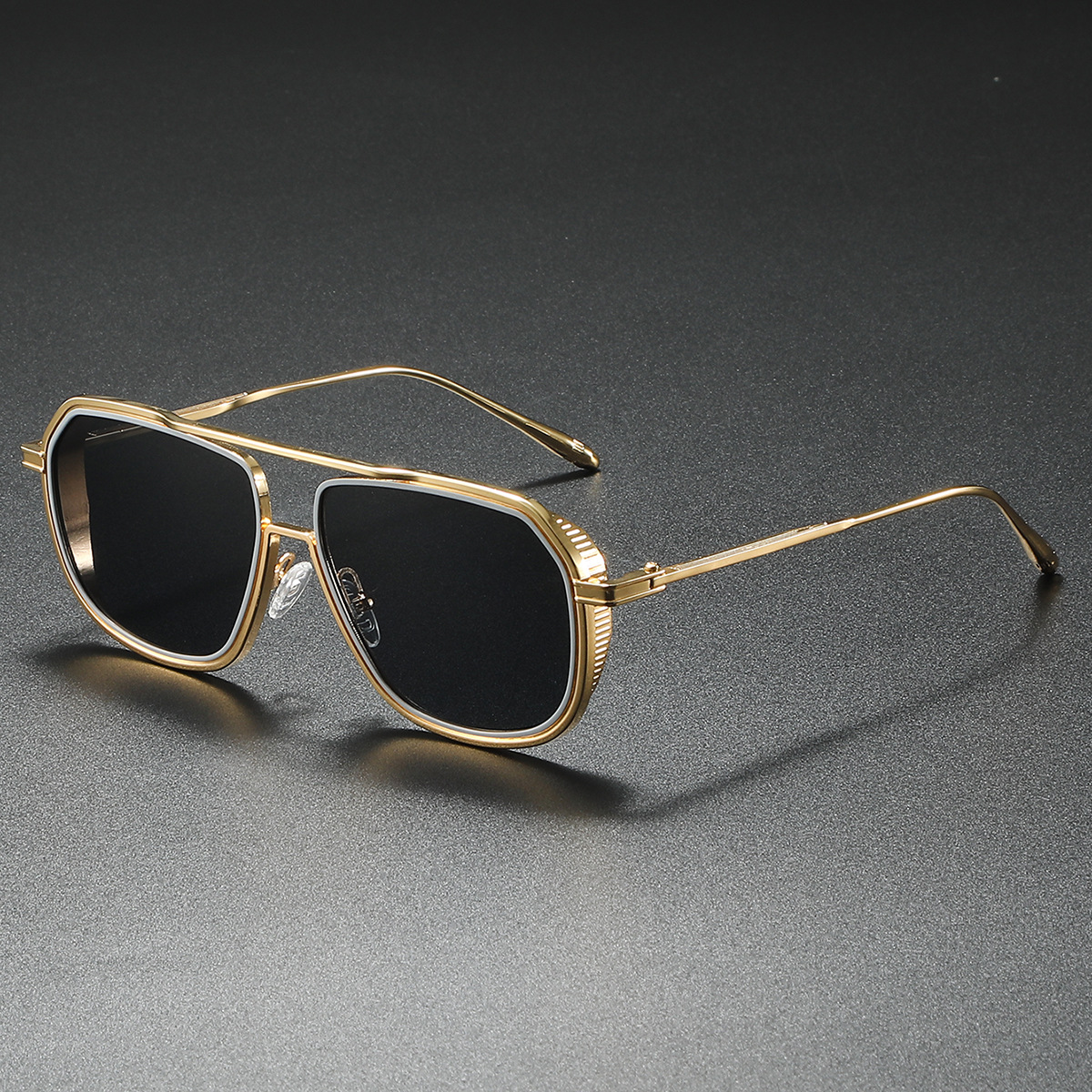 Lunettes De soleil pilote en métal hommes femmes Steampunk Aviation lunettes De soleil UV400 Pop ombre Slentes De Sol Hombre