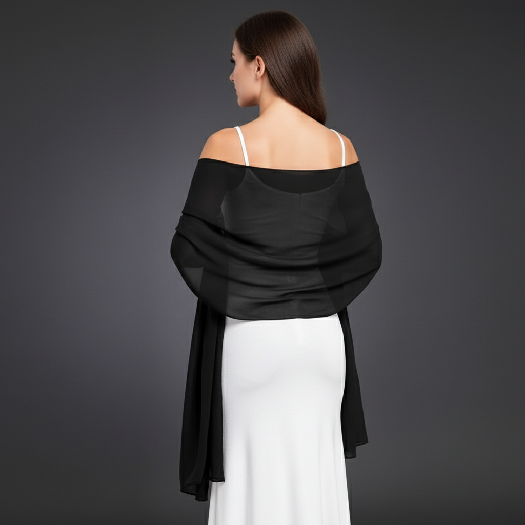 Écharpe en mousseline légère et douce pour femme, châle de mariage, protection solaire pour mariée, idéale pour les activités de plein air