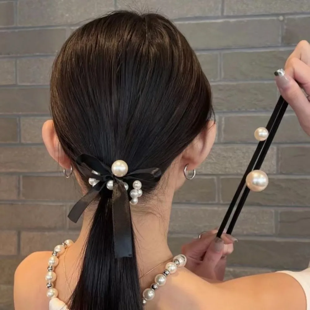 11 bandeaux élégants pour femmes et filles, tissu hautement élastique sans couture, design nœud imitation perle, accessoire de cheveux tendance