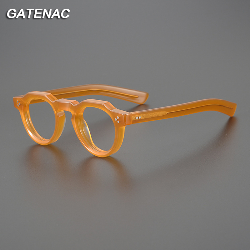Vintage acétate lunettes cadre hommes rétro Prescription myopie lunettes cadre femmes petit visage marque de luxe lunettes de créateur