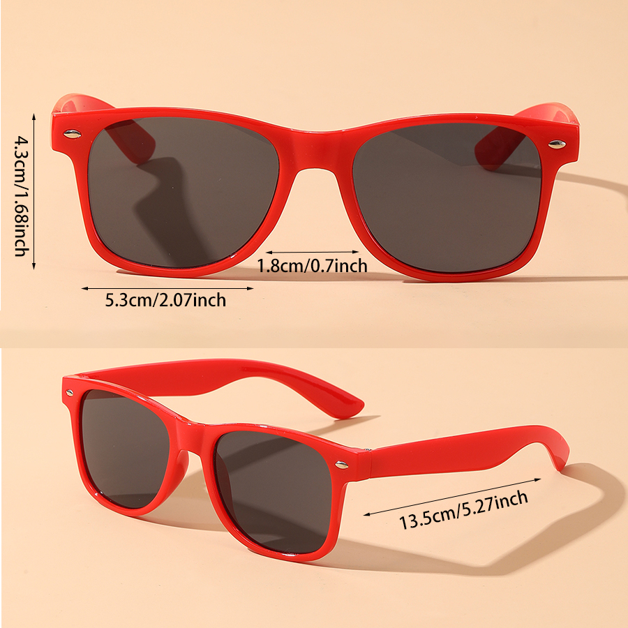 Lunettes de soleil colorées unisexes, 3 pièces, pour vacances quotidiennes, plage, fête et accessoires de Festival