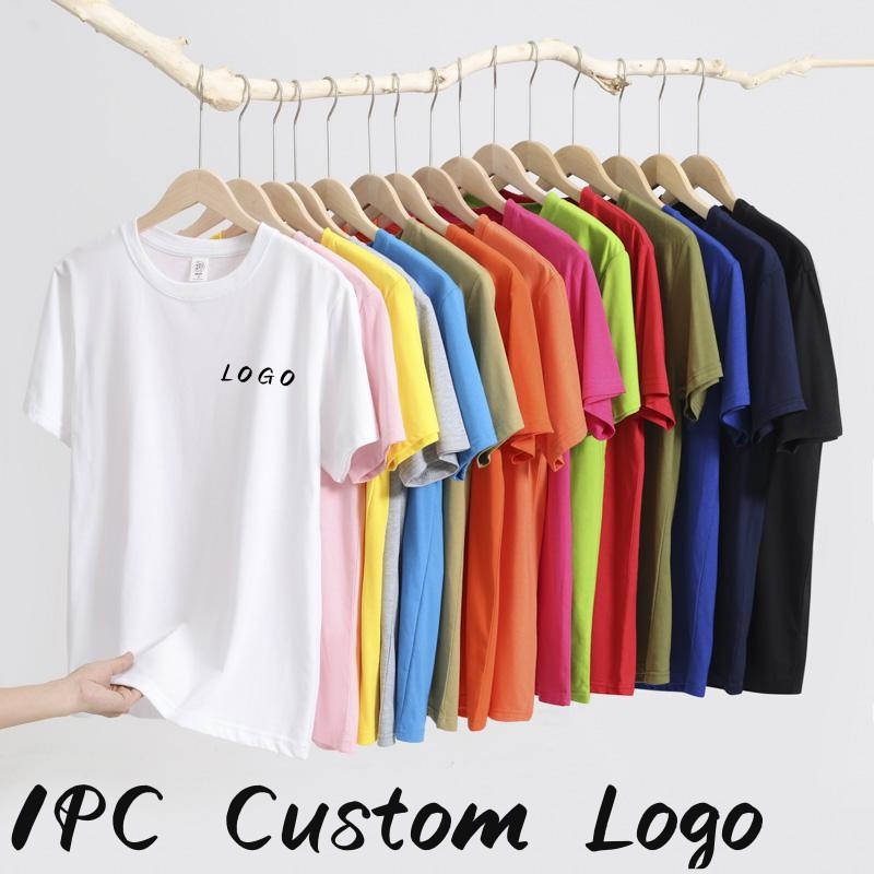 T-shirt à manches courtes et col rond pour hommes et femmes, haut décontracté, logo imprimé personnalisé, t-shirts à la mode, vêtements d'été, grande taille 5XL