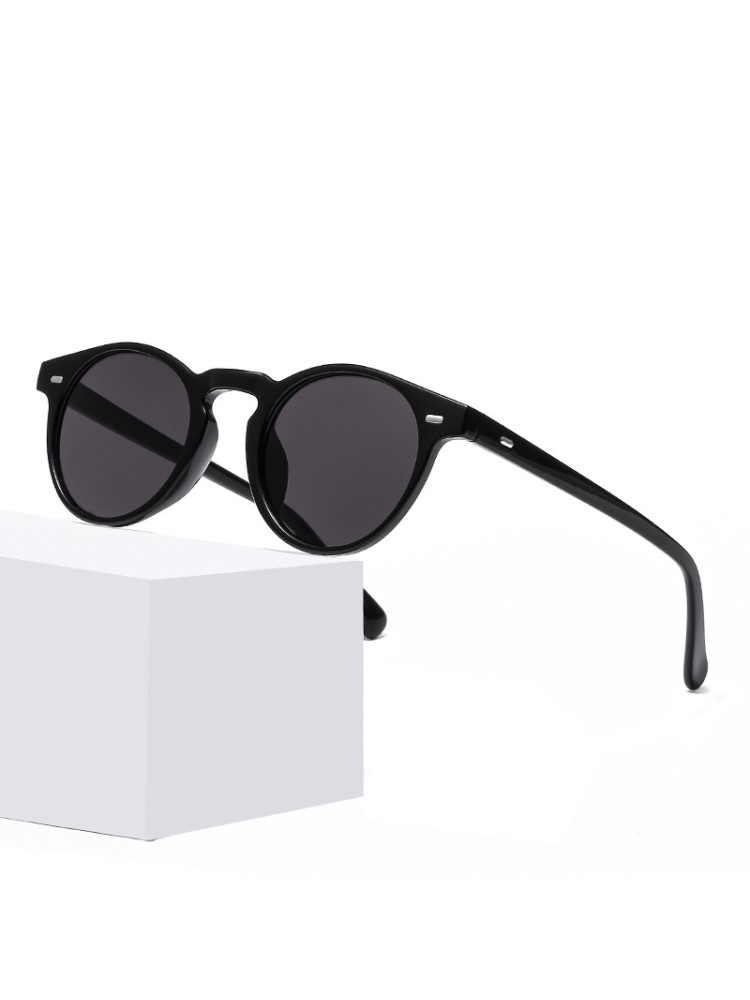 Lunettes de soleil de luxe de marque pour hommes 2024, vintage, rouges et bleues, rondes, pour femmes, pour la conduite, rétro, UV400