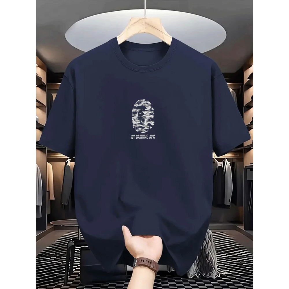 Nouveau T-shirt de course pour homme, printemps et été, coupe ajustée, imprimé, séchage rapide, manches courtes, respirant, T-shirt de sport fitness