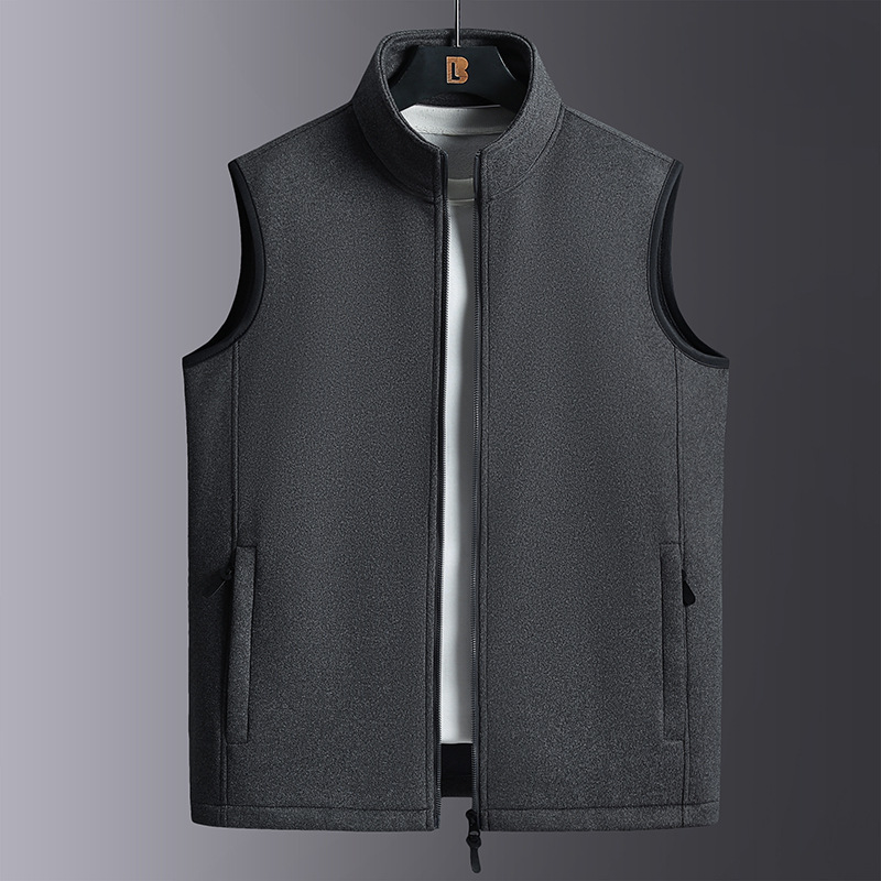 Marque de mode grande taille mâle chaud gilet polaire gilet hommes agneau cachemire chaud sans manches manteau hommes marque vêtements hiver gilet