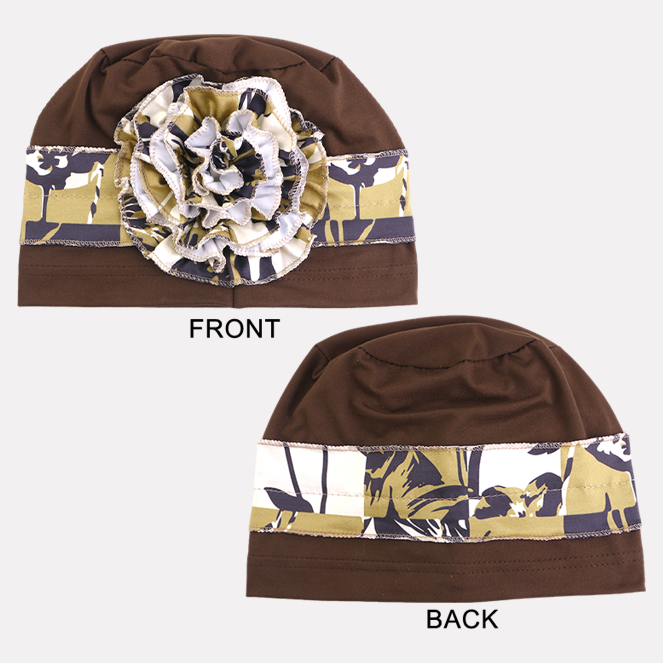 Chapeau Turban Élégant et Respirant à Motifs Floraux pour Femmes Musulmanes, Bonnets Hijab Élastiques, Foulard de Tête, Bonnet Chimio pour le Cancer