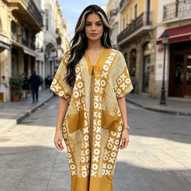 Robes Africaines pour Femmes Vêtements Traditionnels Africains Imprimé Dashiki Robe Longue Abayas Kaftan Musulman Tenues Maxi 2026