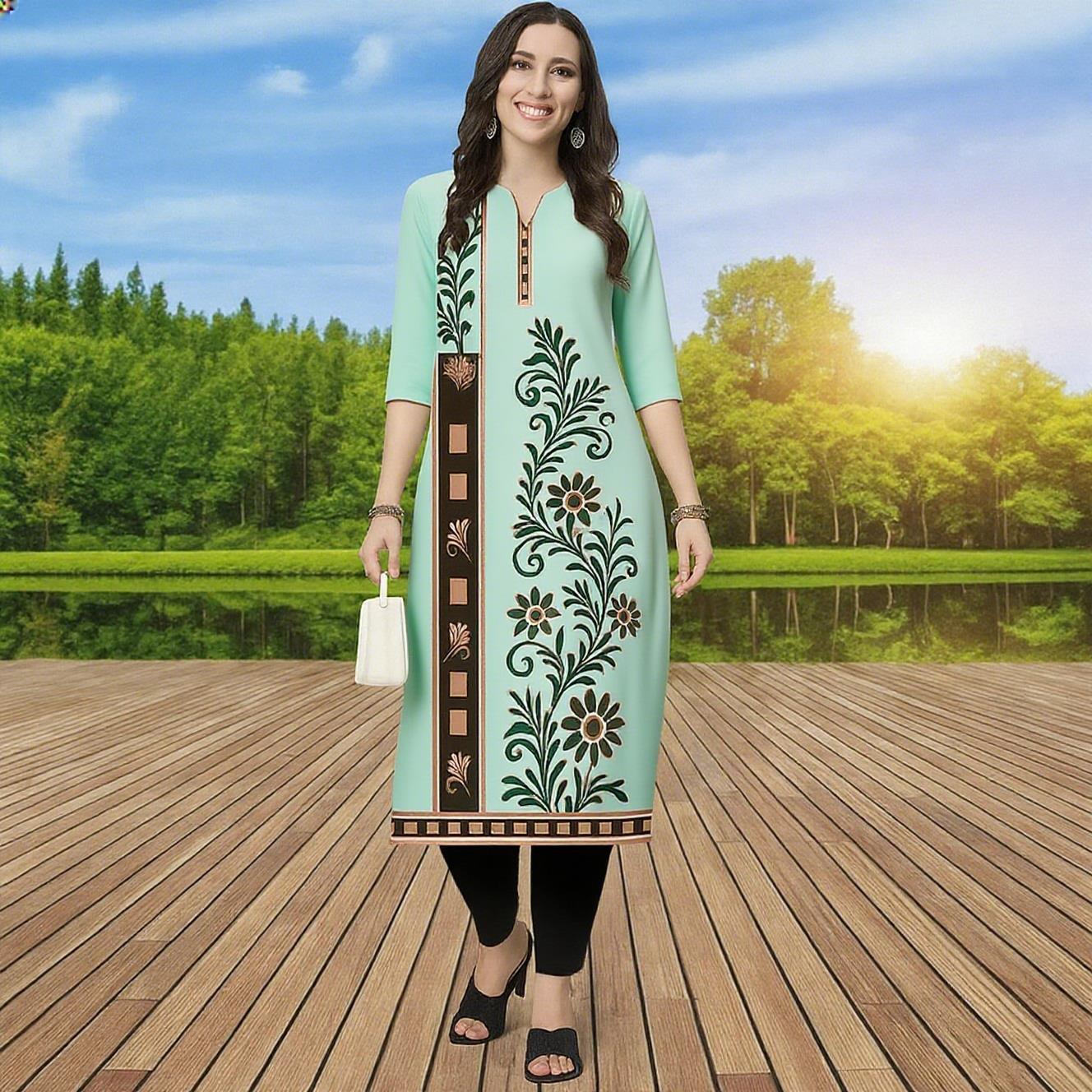 Kurtta – robe Kurt confortable pour femmes musulmanes, à la mode, Tube droit, fleurs, décontractée, ethnique, arabe du moyen-orient, 2026