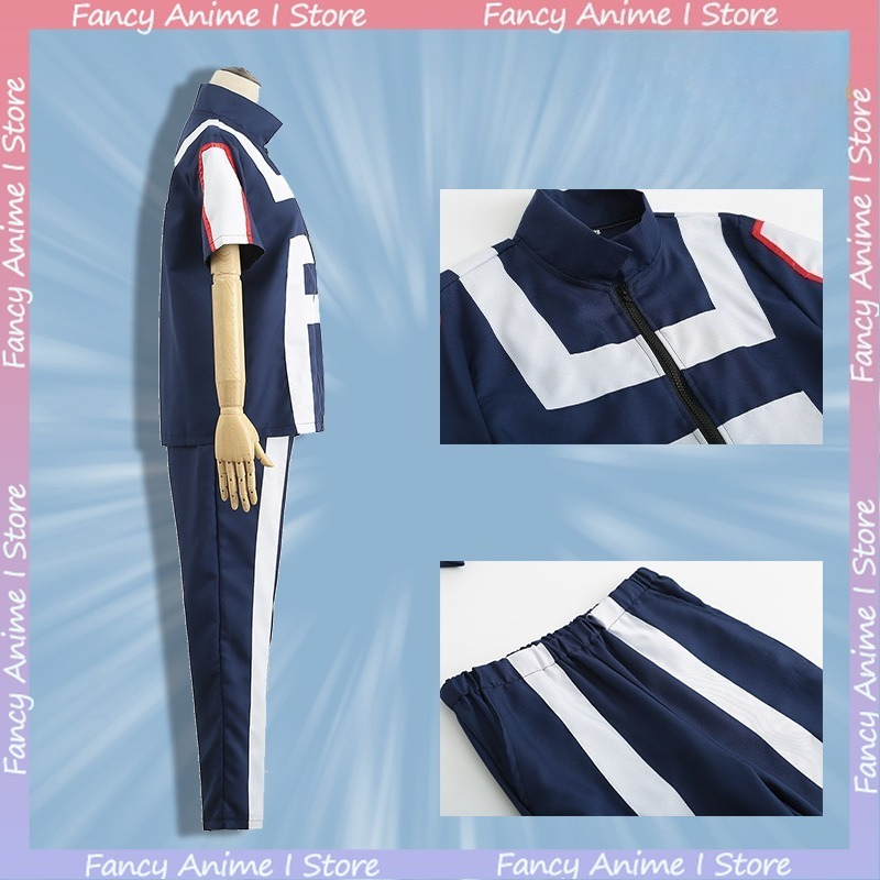 Costume de cosplay My Hero Academia pour hommes et femmes, uniforme scolaire, costume de Midoriya Izuku, uniforme sportif, tenue de jeu de rôle élégante