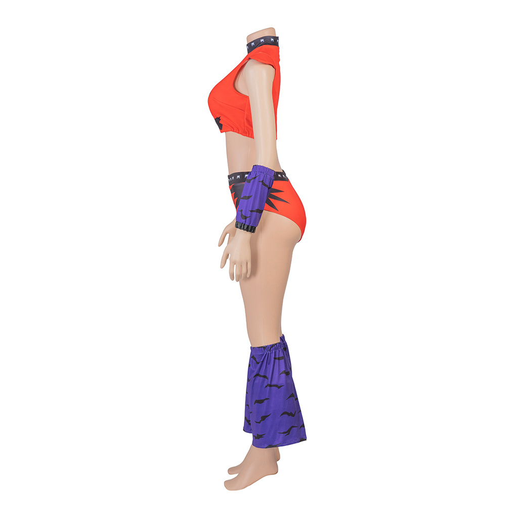 Jeu Roxy Wolf Cosplay Costume Sexy haut court pantalon ensemble femmes Roxanne loup Combat tenue Halloween fête Fantasia tenues