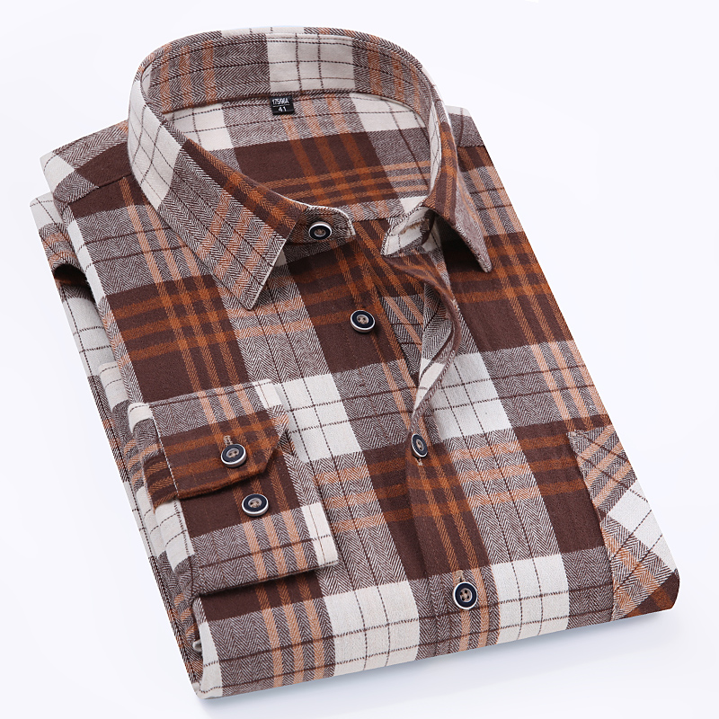 Chemises surdimensionnées en flanelle à carreaux pour hommes, manches longues, en coton, mode décontractée, douce, coupe Standard, 11XL, 10XL, 9XL