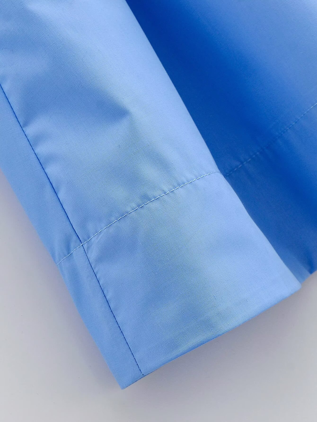 Jupe trapèze décontractée bleue style français pour femme, nouvelle collection printemps-automne, jupe à volants taille haute mi-longue en fibre de polyester