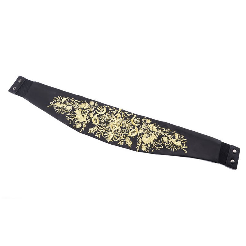 MiObi-Ceinture Large en Tissu Brodé Vintage pour Femme, Taille artificiel astique, Kimono Japonais, Rétro