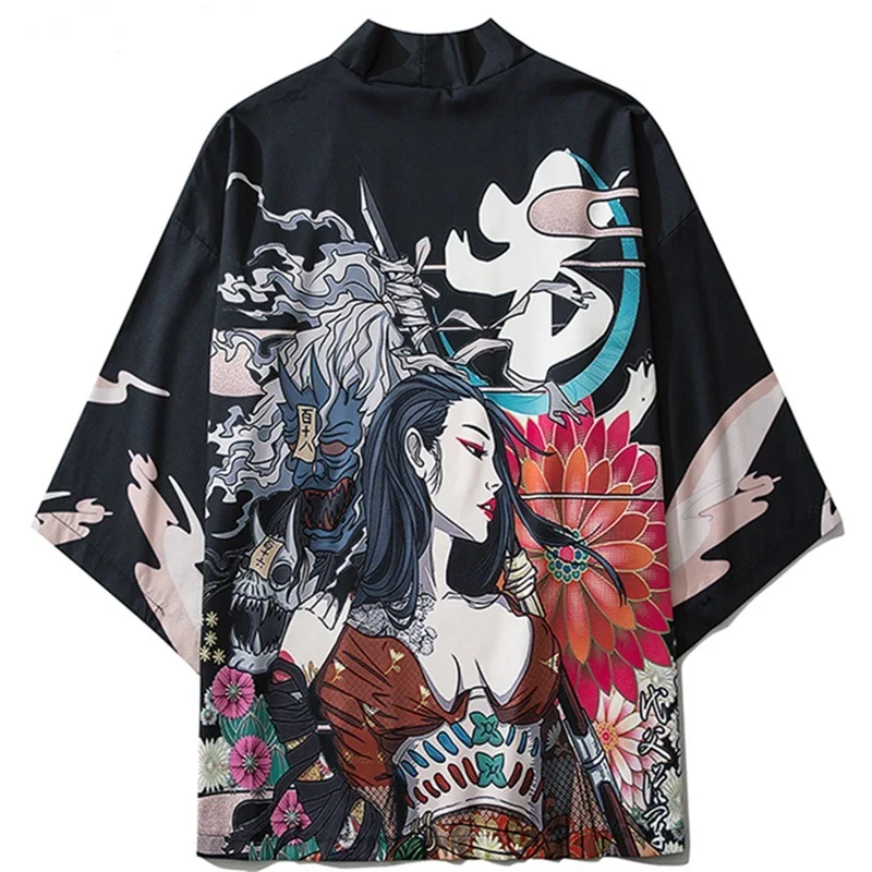 Kimono japonais Yukata pour femmes, vêtements asiatiques, Cardigan, chemise pour femmes, Kimonos traditionnels japonais Haori