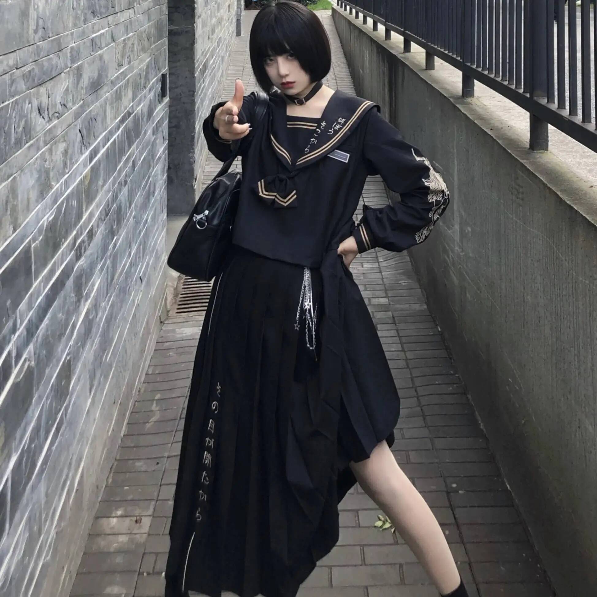 Uniforme d'écolière japonaise JK, veste à manches longues de style collège coréen