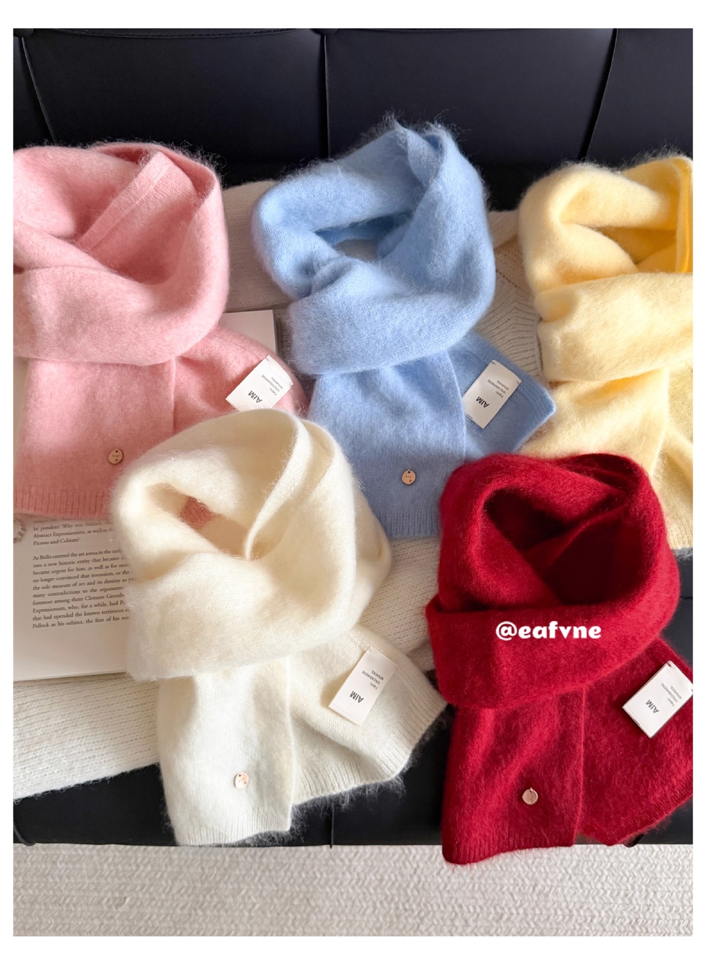 Écharpe en laine de cachemire mélangée 100% pour femme, douce et cireuse, classique, couleur unie, haut de gamme, automne et hiver