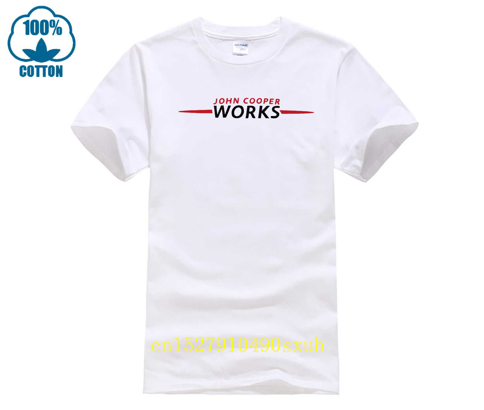 Polo John Cooper Work Mini JCW Logo blanc et gris