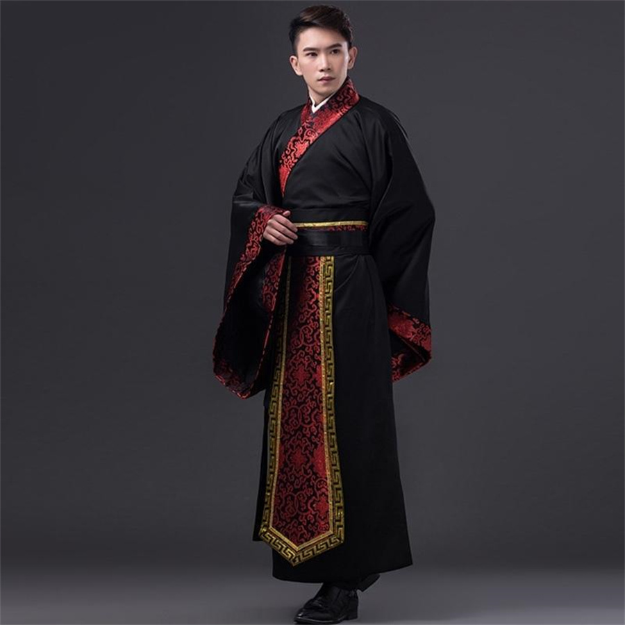 Costumes Hanfu de la dynastie Tang pour hommes, avant scène, empereur Han, style chinois Hanfu, vêtements traditionnels chinois pour hommes Cosplay