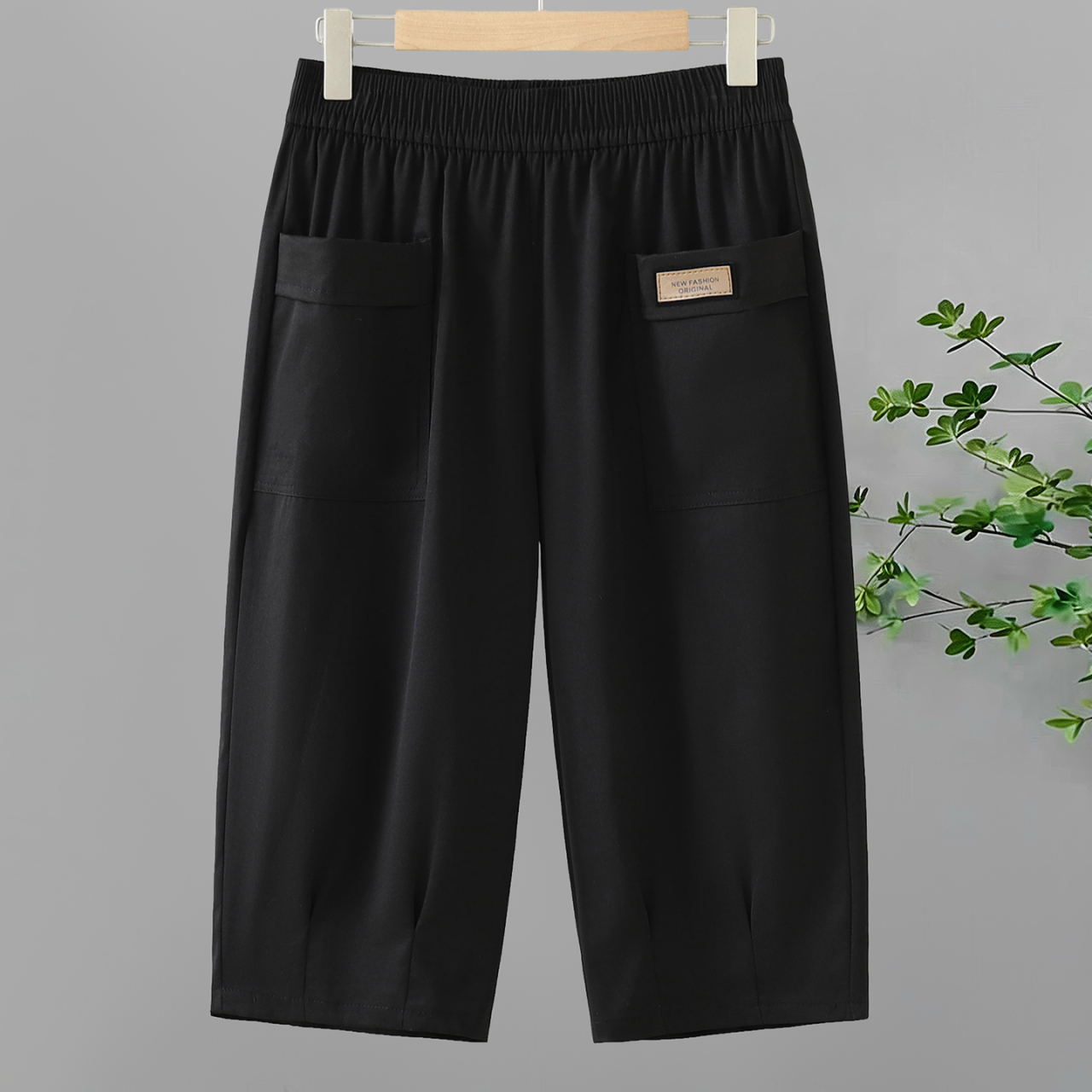 Pantalons décontractés d'été pour femmes - Taille élastique, poches à rabat en 5 couleurs, parfaits pour un usage quotidien léger