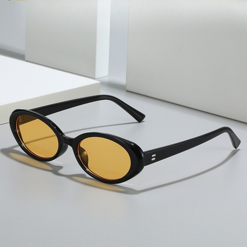 Petites lunettes de soleil ovales pour femmes, design vintage, lunettes de soleil anti-UV, lunettes de soleil sexy rétro punk pour femmes et hommes, lunettes de soleil d'extérieur.