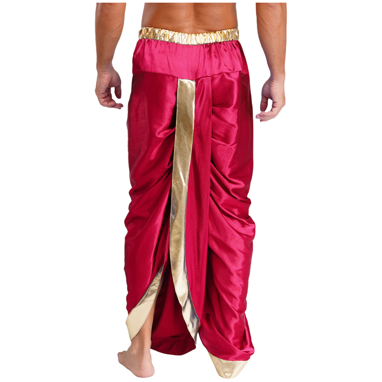 Prêt à porter Dhoti pour hommes pantalons Dhoti en lecture avec Dupatta hommes pantalons traditionnels indiens Costume de déguisement de fête de Festival