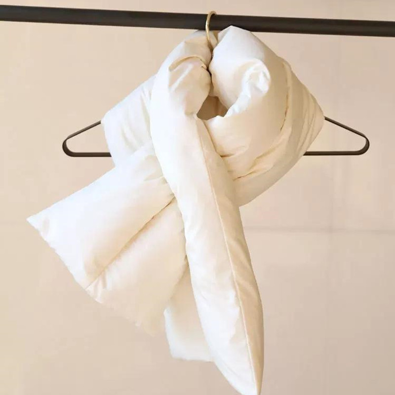 Hiver vers le bas écharpe femmes hommes chaud épaissir gonflé écharpe col anneau épais chaud solide écharpe cou plus chaud trucs foulards Echarpe Femme