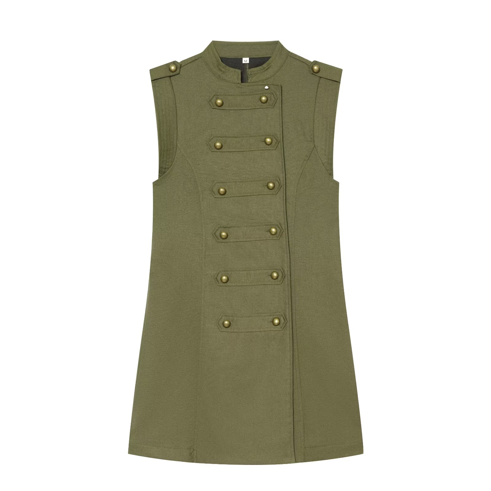 Robe mini vintage ajustée pour femme, style Napoléon, élégante et décontractée, chic urbain, pour l'été et l'automne