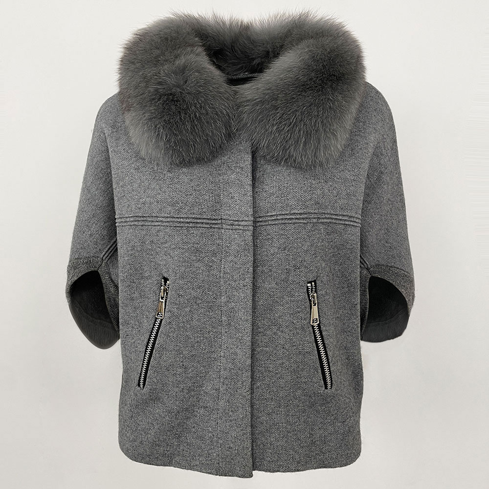 Tricots femme vêtements pour femmes automne mode européenne pull tricoté véritable manteau de fourrure veste de fourrure de renard naturel printemps Cardigan