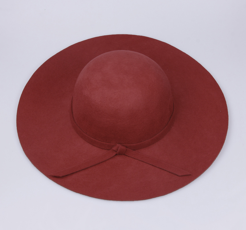 Nouveaux chapeaux pour femmes, en feutre de laine, Vintage, à bord large, casquette souple, 2017