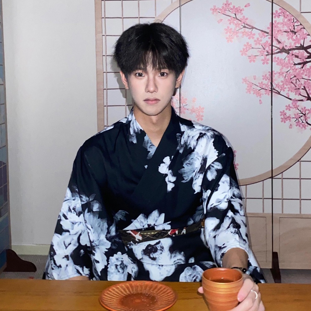 Kimono Yukata traditionnel pour hommes, tenue japonaise vintage, costume de cosplay pour séance photo et spectacle